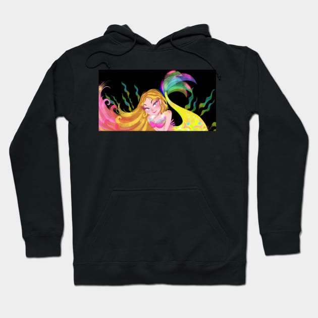 Mermaid colors Hoodie by AlineSantAnna